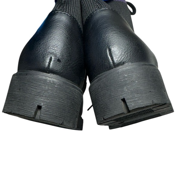 DKNY Girls Stassi Knit Black Moto Booties Size 12 - Picture 6 of 13